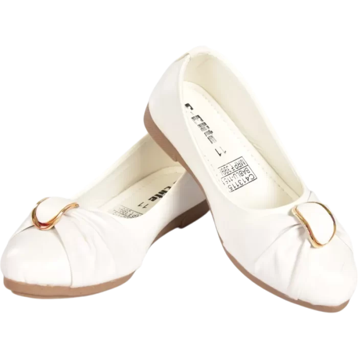 Elite Women White Ballerina Flats C413115