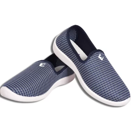Navy Blue Casual Slip-On Sneakers