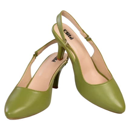 Elite Women's Peach Green Slingback High Heel Shoes L3854233