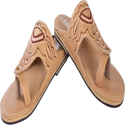 Elite Men's Traditional Embroidered Leather Sandals G248376
