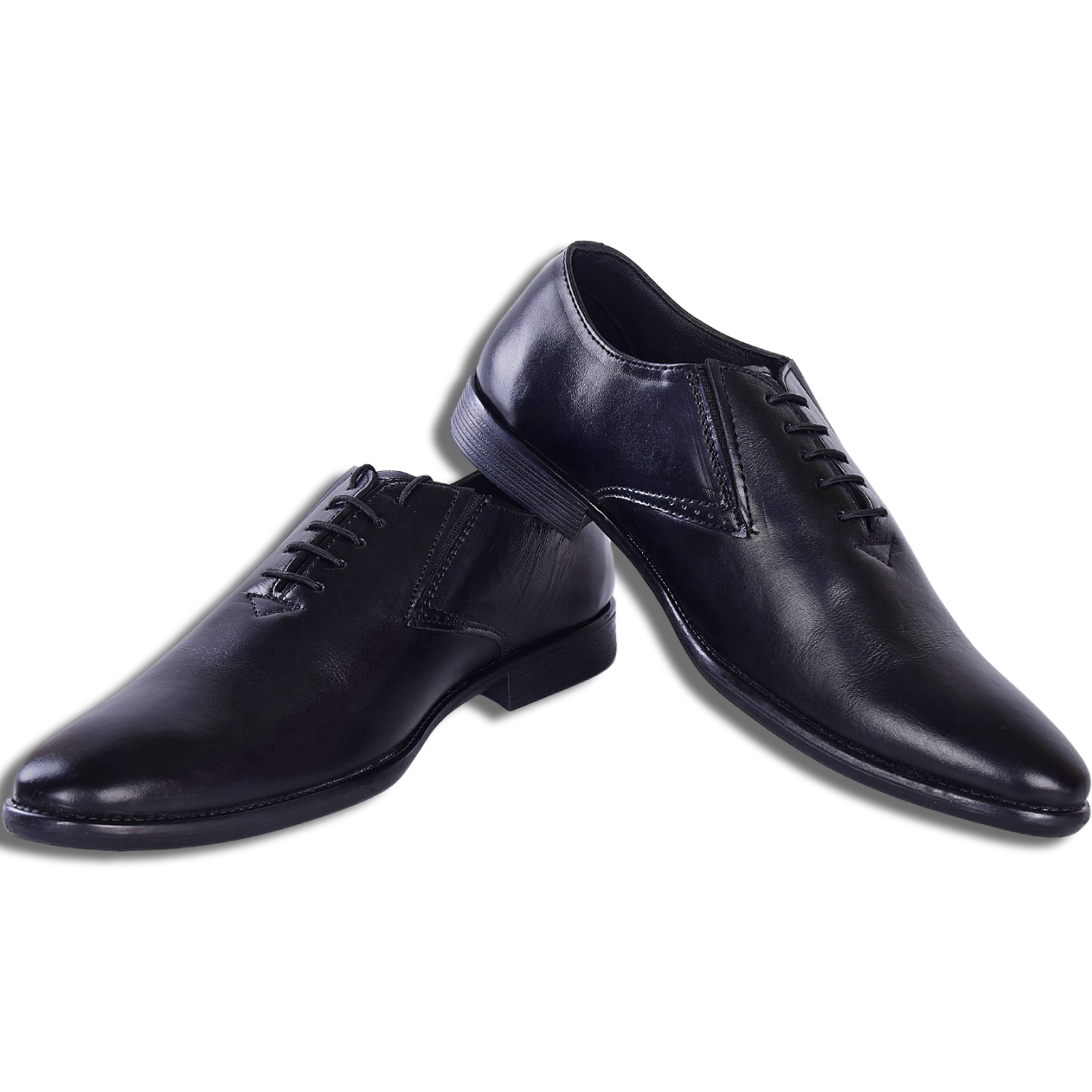 Black Leather Oxford Shoes