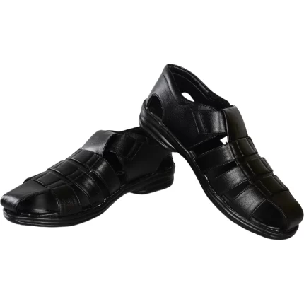 Elite Men's Sandal for Casual | Daily | Party wear - Black
