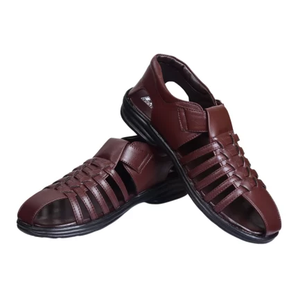 Elite Brown Leather Men’s Sandals - G226399