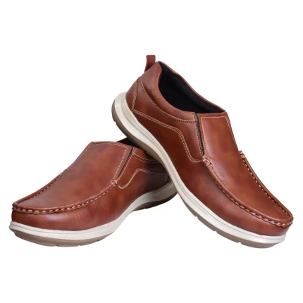 Elite Premium Brown Slip-On Men’s Casual Shoe – Comfort Meets Style - S305854