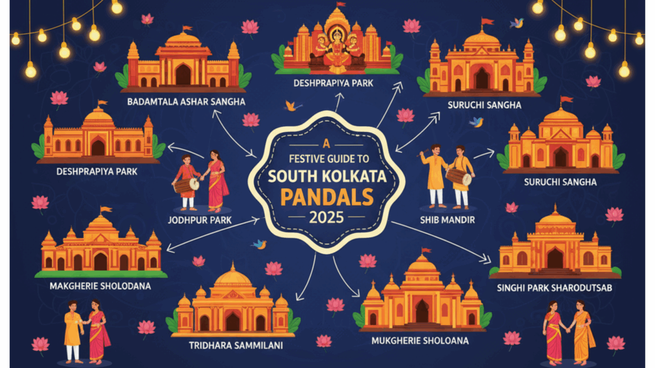 Unveils Festive Guide to the South Kolkata Pandals 2025