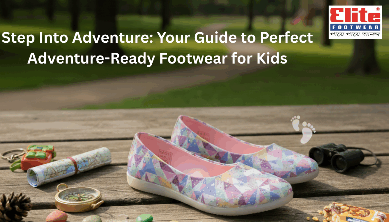 Durable and slip-resistant Adventure-Ready Footwear for Kids with decorative buckle.