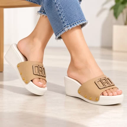 Elite Women’s Heel Sandal - Cream/Beige
